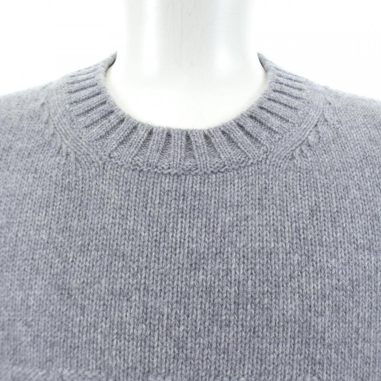 プラダ PRADA ウールxカシミヤ クルーネック セーター UMB645 S232 13HI ニット