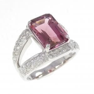 18KWG トルマリン リング