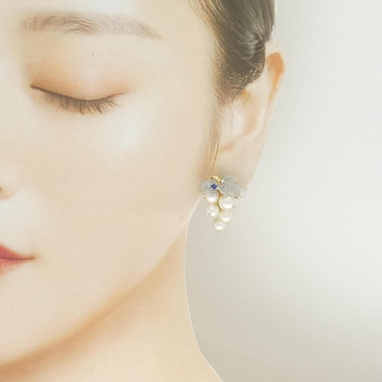 アズ タイム アコヤパール イヤリング