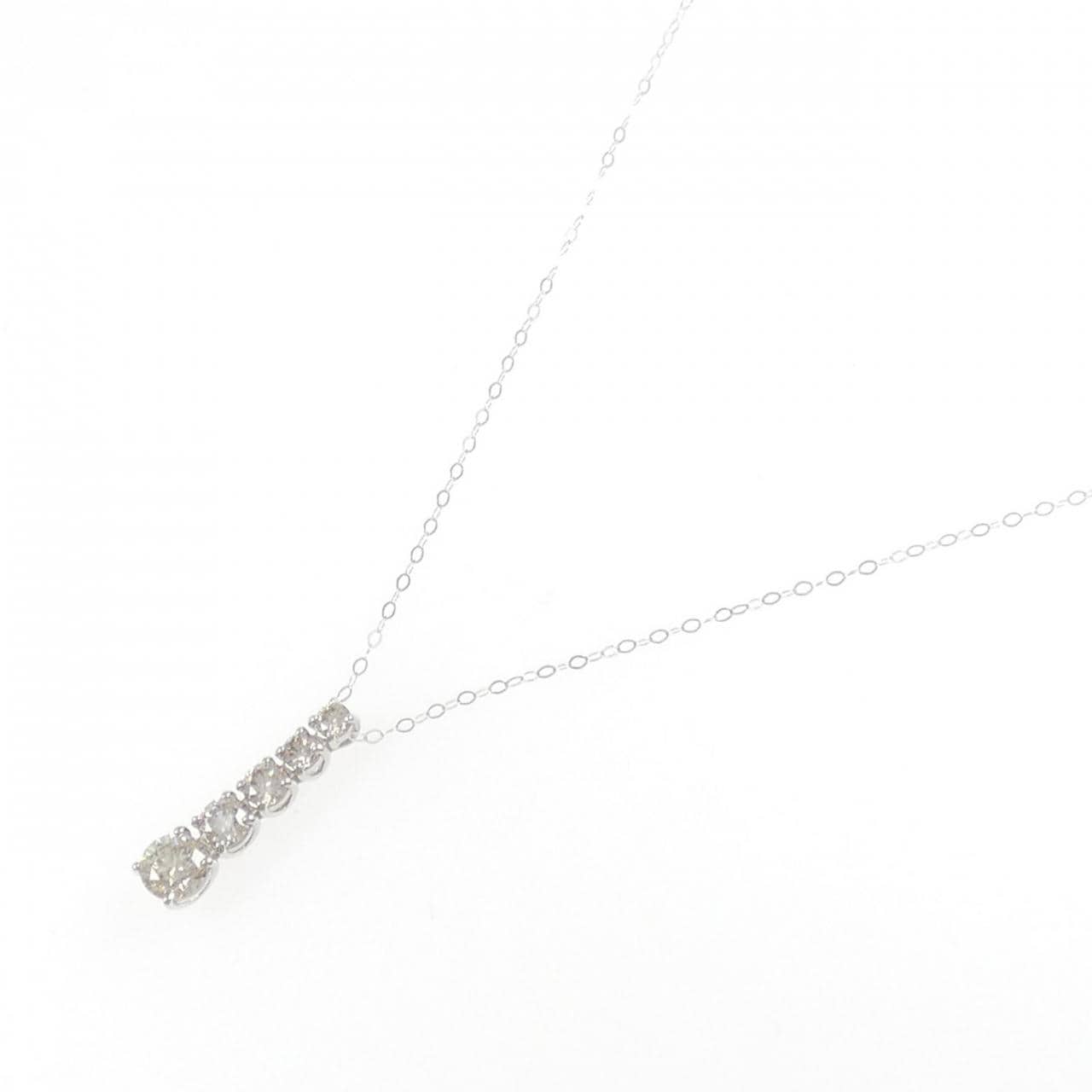 PT950 ダイヤモンド ネックレス 0.50CT