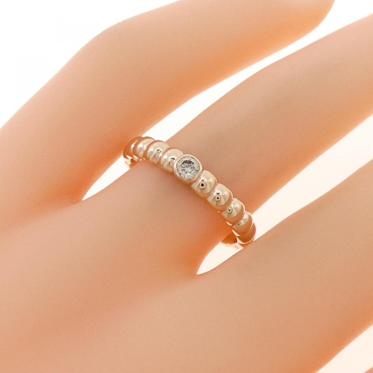 K18PG ダイヤモンド リング 0.091CT