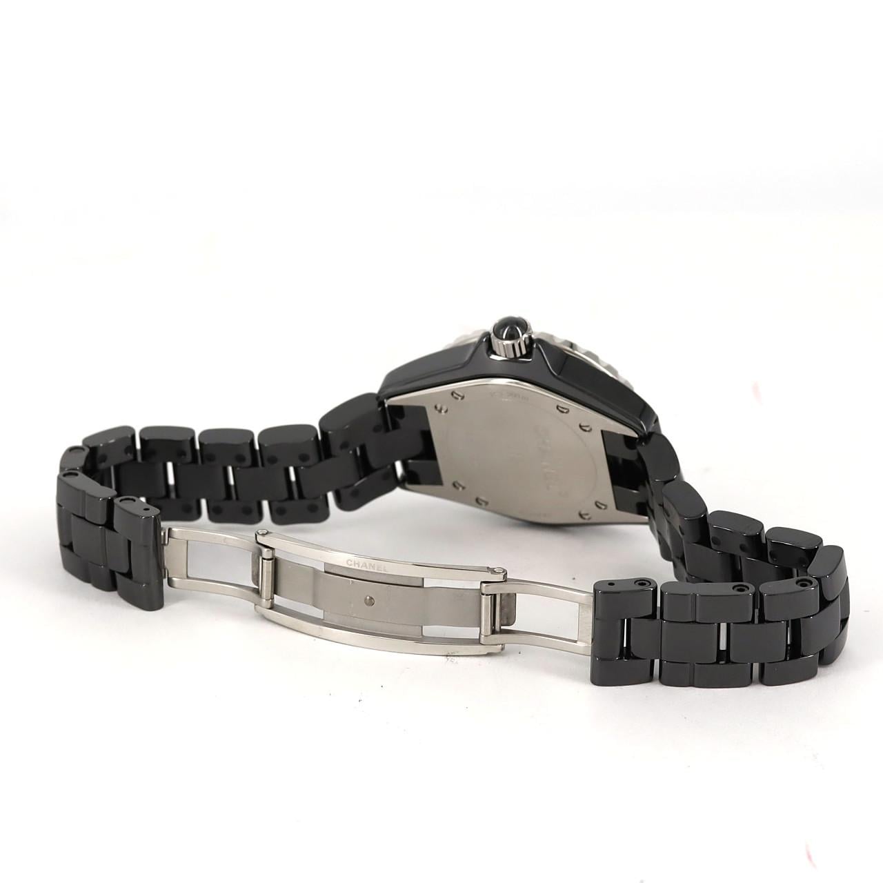 シャネル J12 33mmセラミック･12P H1625 セラミック クォーツ