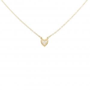 ティファニー バイ ザ ヤード ハート ネックレス 0.17CT