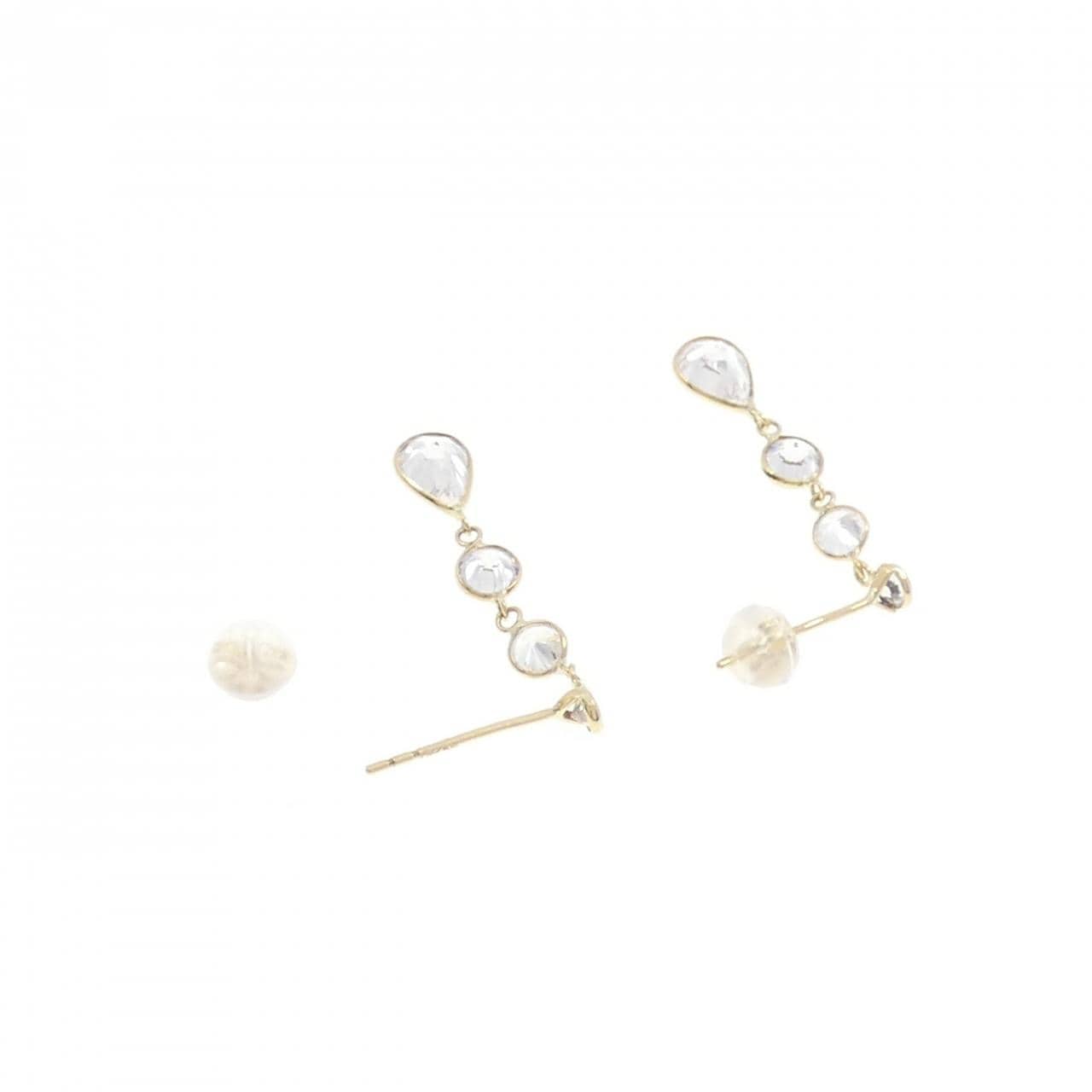 K18YG キュービック ピアス