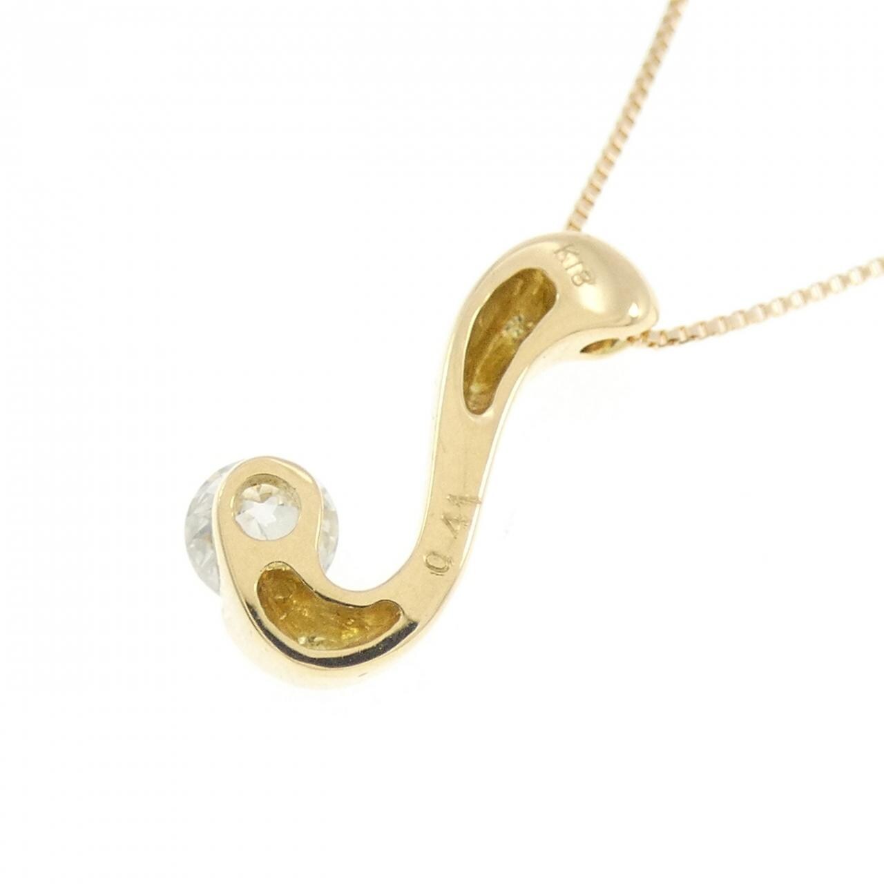 K18YG ダイヤモンド ネックレス 0.41CT
