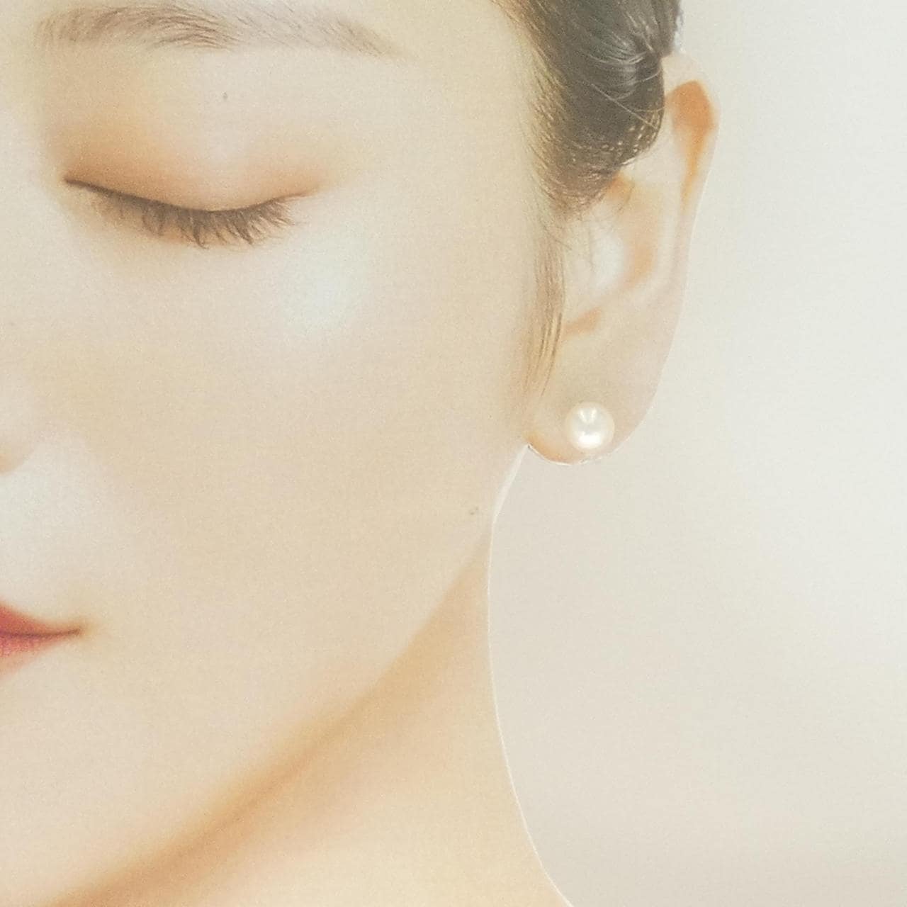 K14WG アコヤパール ピアス 7.6mm