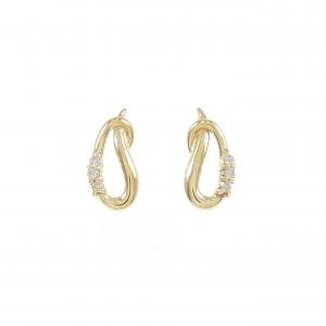 K18YG ダイヤモンド ピアス 0.06CT