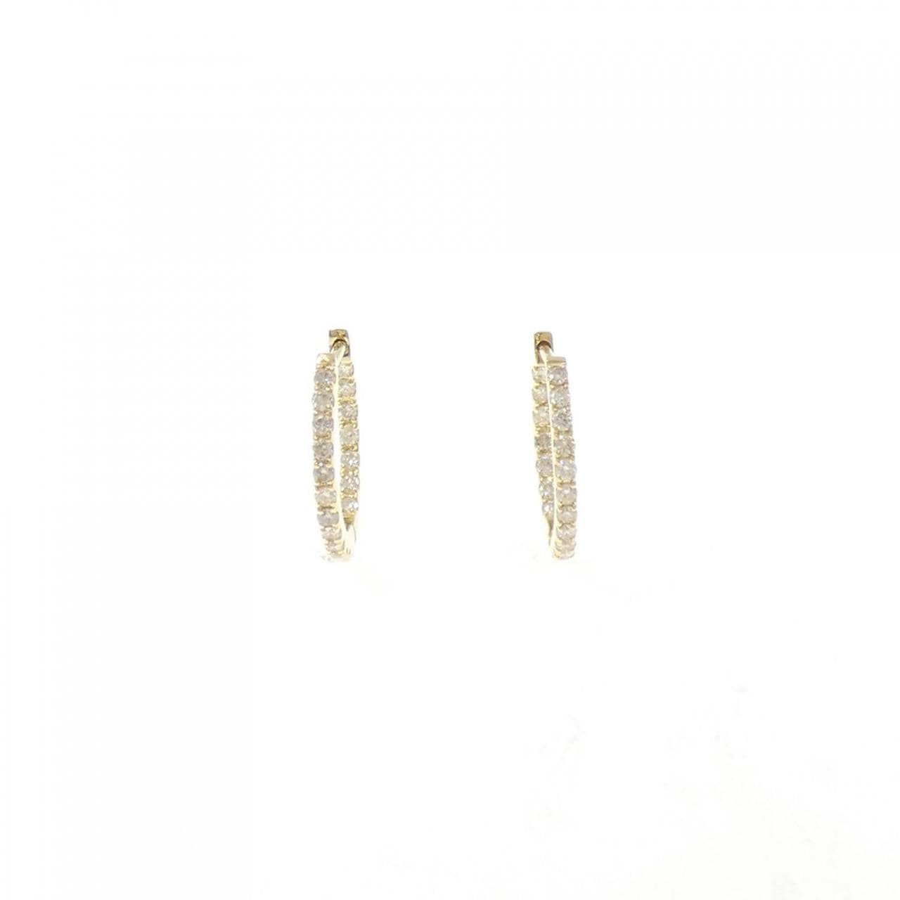 K18YG ダイヤモンド ピアス 0.30CT
