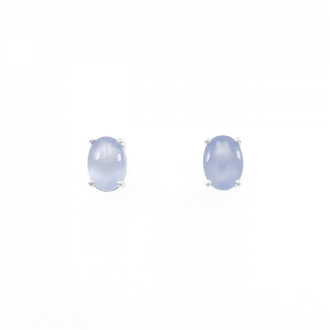 18KWG/K18WG カルセドニー ピアス