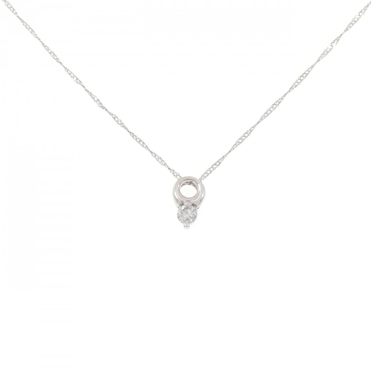 PT900/PT850 ダイヤモンド ネックレス 0.10CT