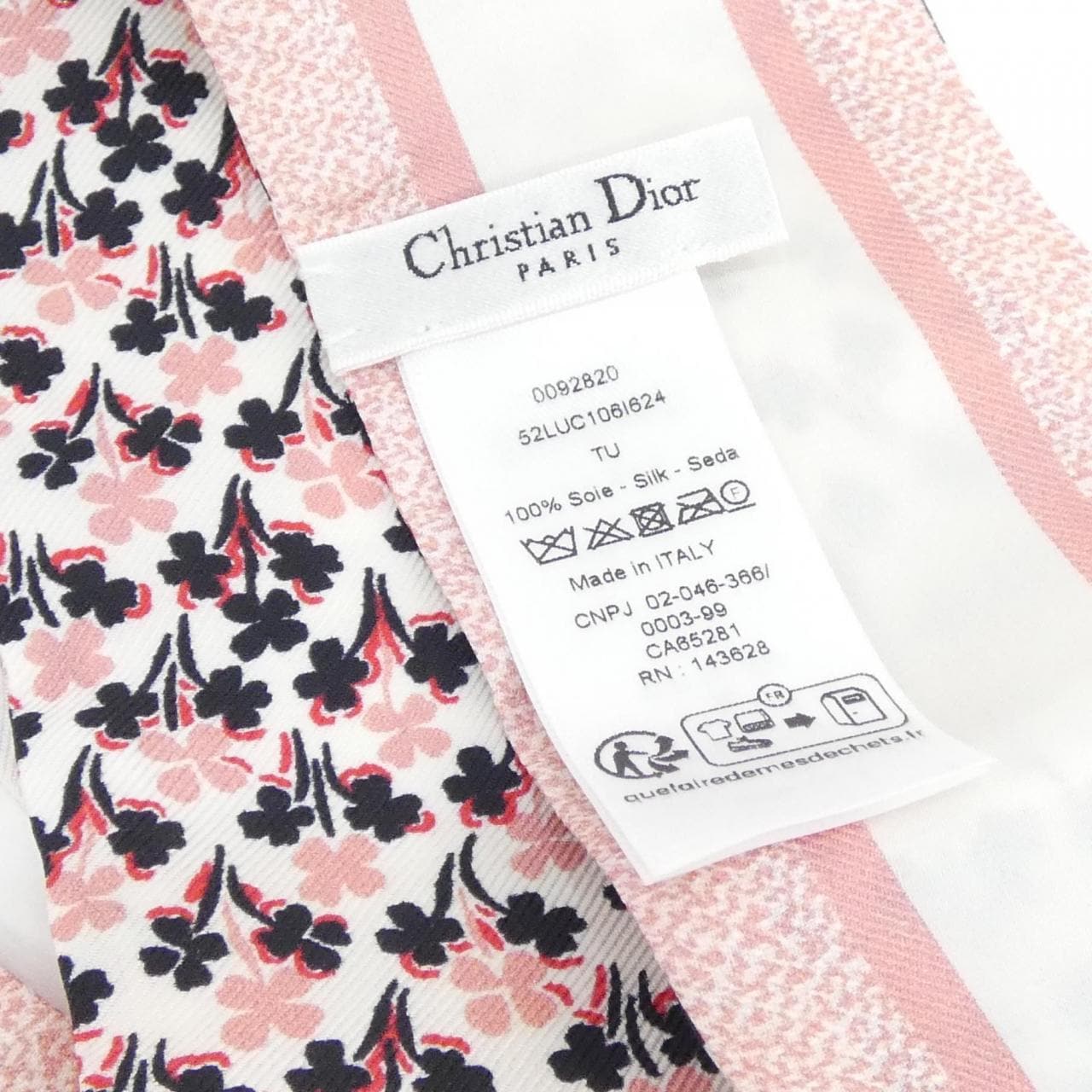 クリスチャンディオール LUCKY DIOR CLOVER 52LUC106I624 スカーフ