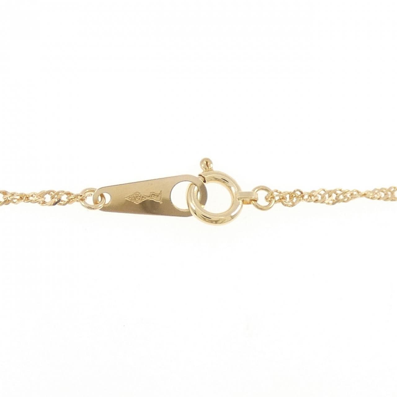 K18YG フラワー シトリン ネックレス 2.30CT