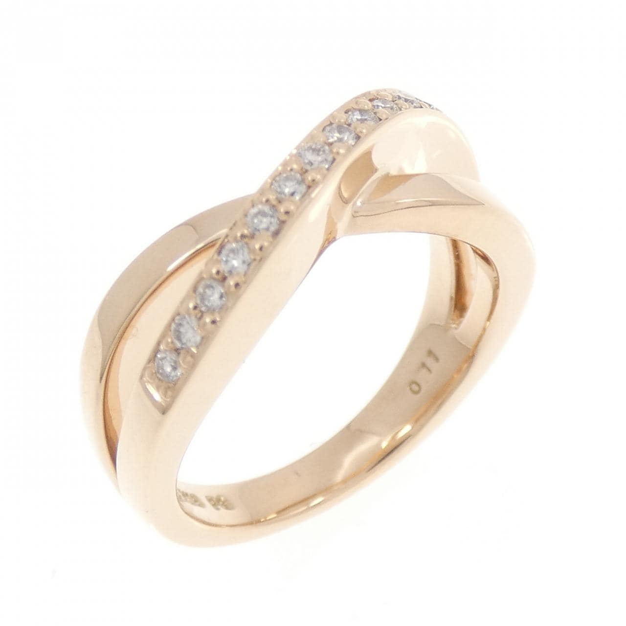 K18PG ダイヤモンド リング 0.11CT