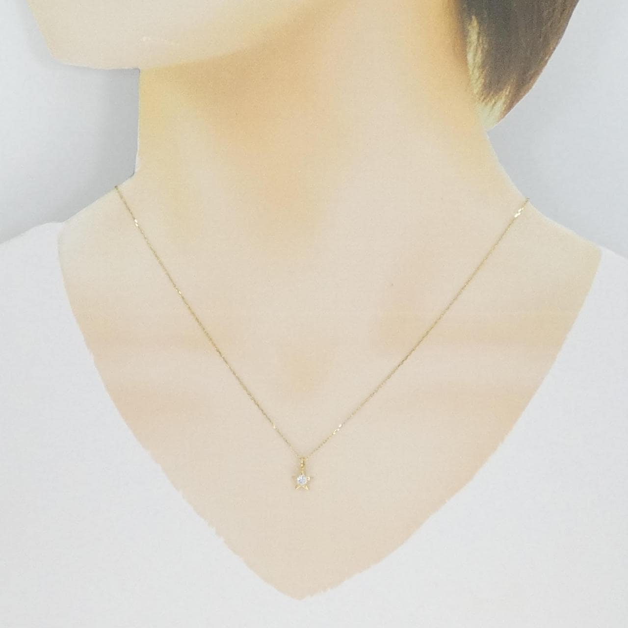K18YG star Diamond necklace
