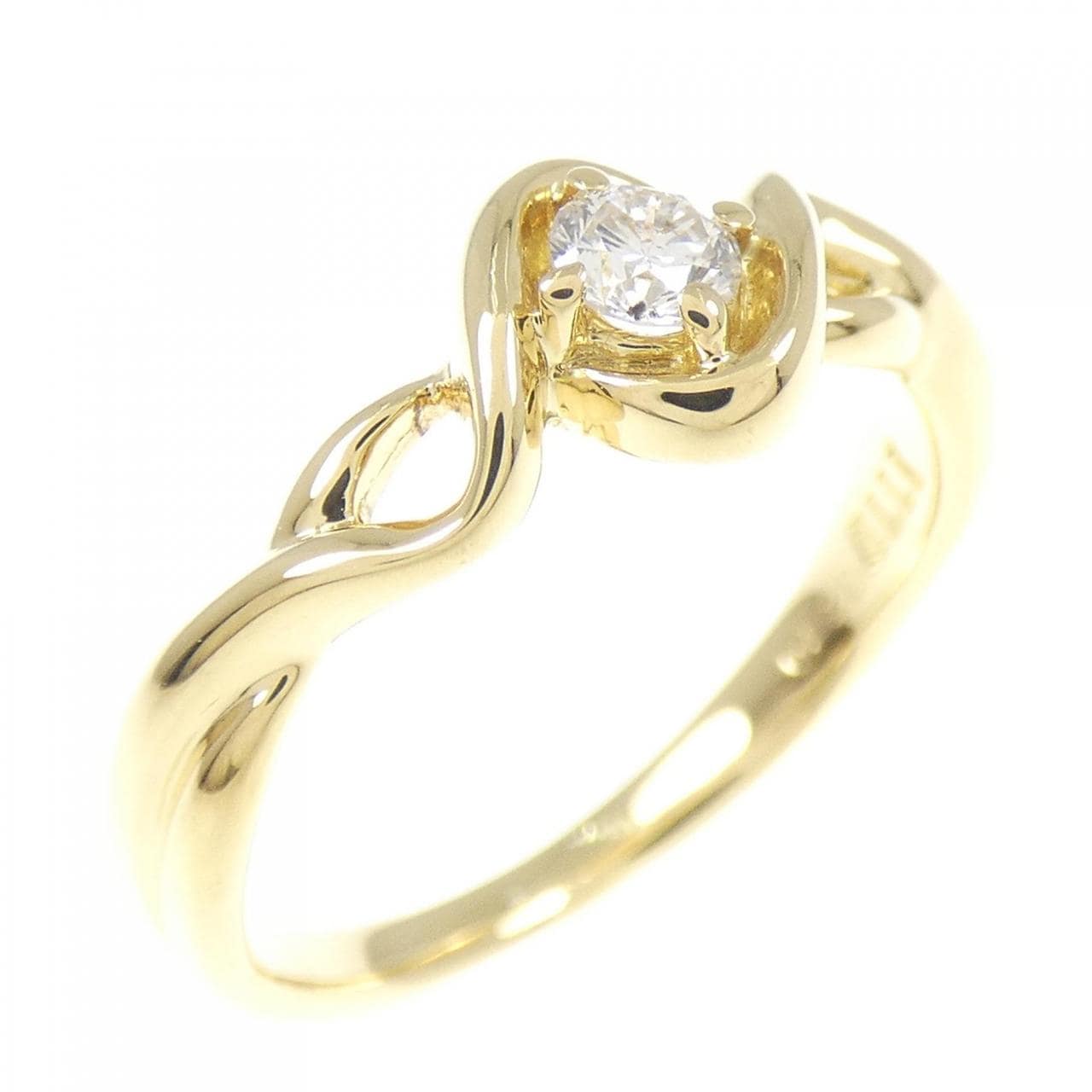 K18YG ダイヤモンド リング 0.120CT