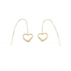 K18YG ハート ピアス