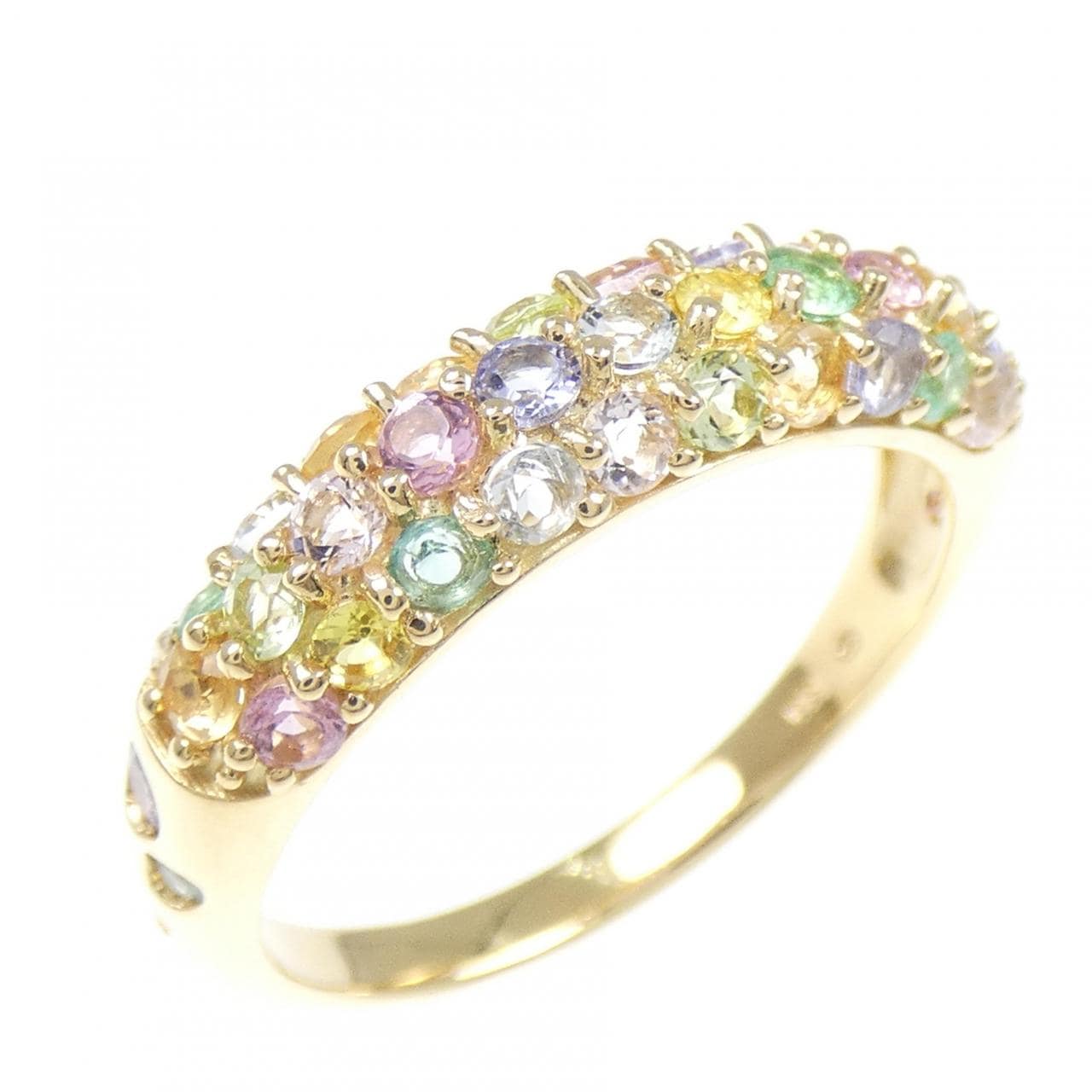 K18YG カラーストーン リング