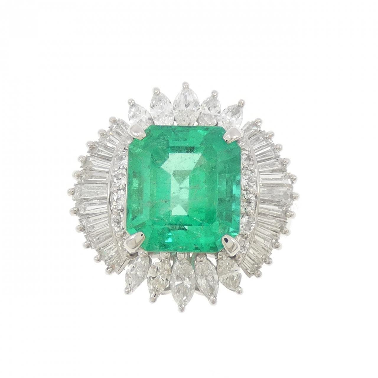 PT900 エメラルド リング 3.21CT
