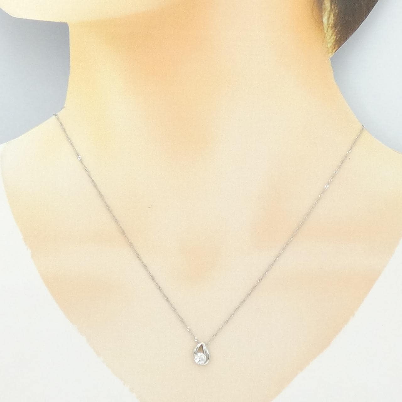 PT900/PT850 ダイヤモンド ネックレス 0.330CT