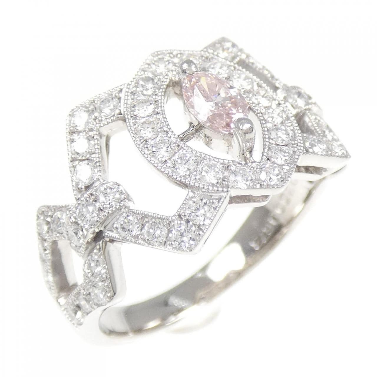 PT900 ピンクダイヤモンド リング 0.200CT