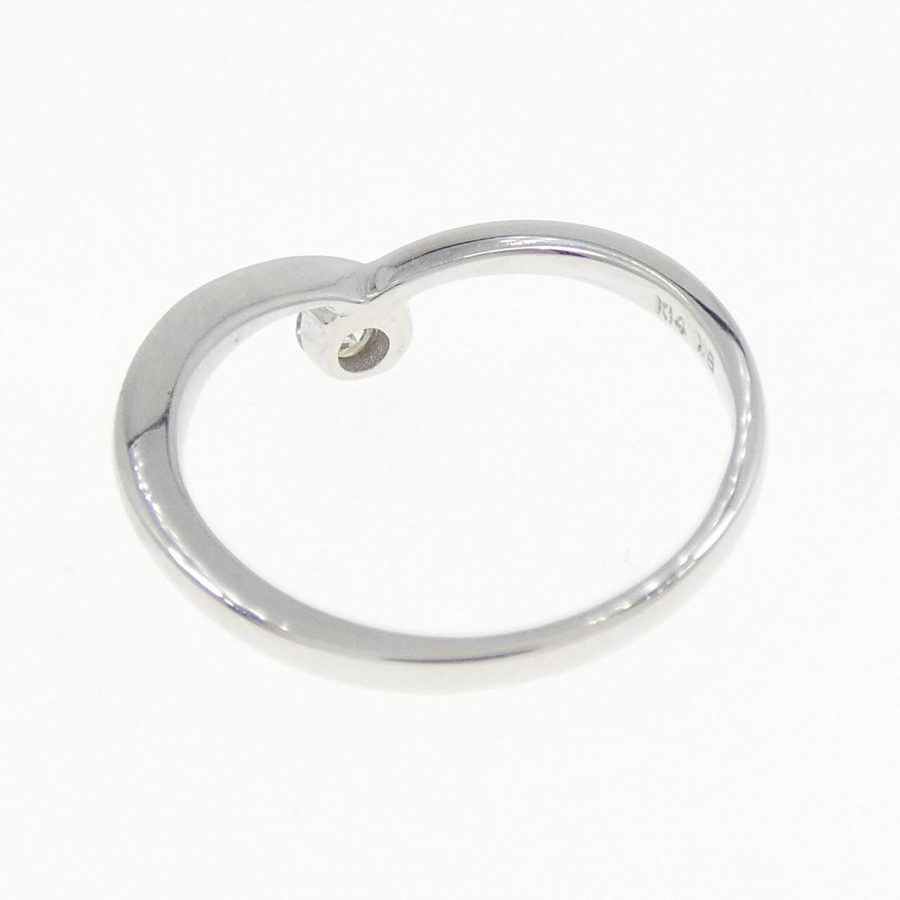 K14WG ダイヤモンド リング 0.10CT