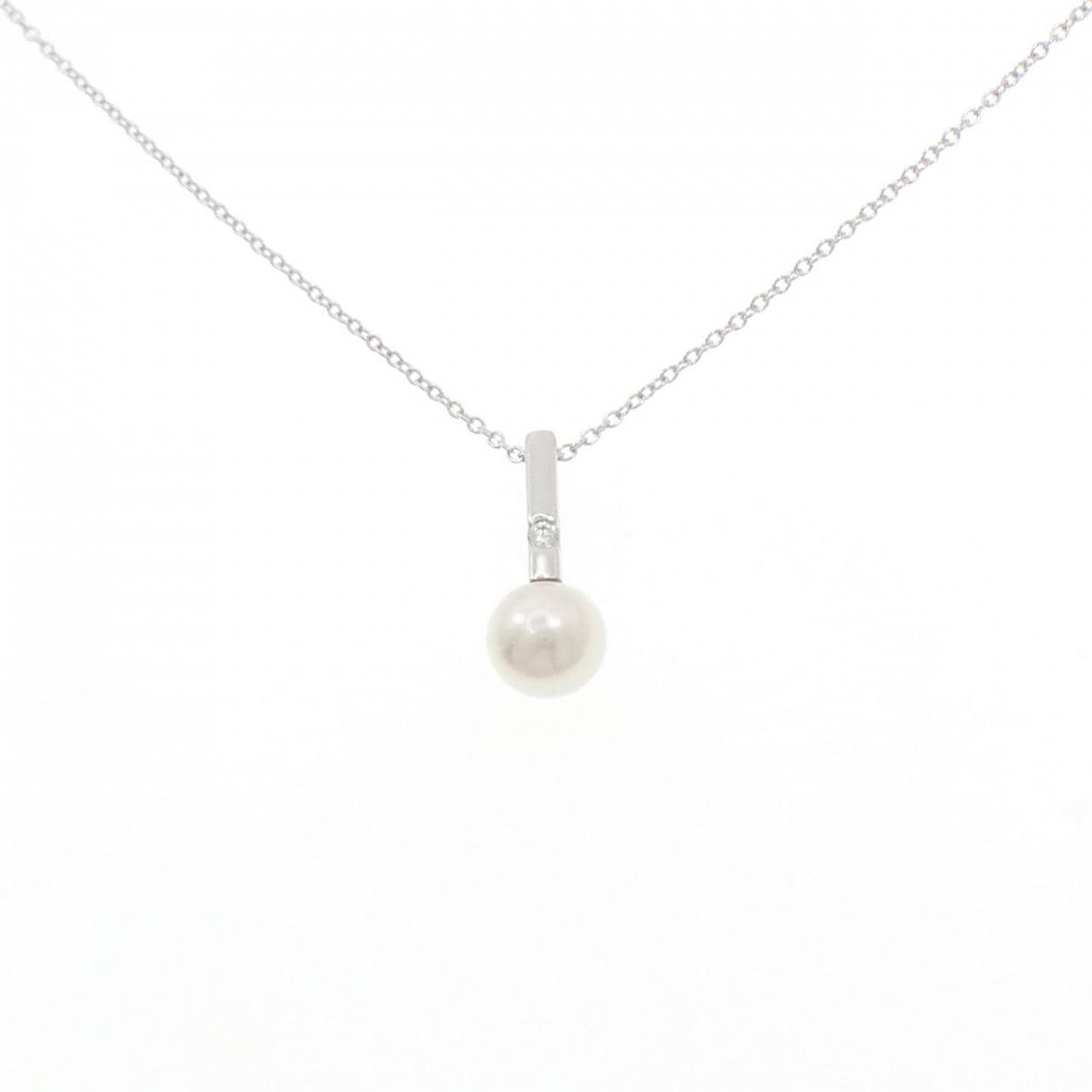 K18WG アコヤパール ネックレス