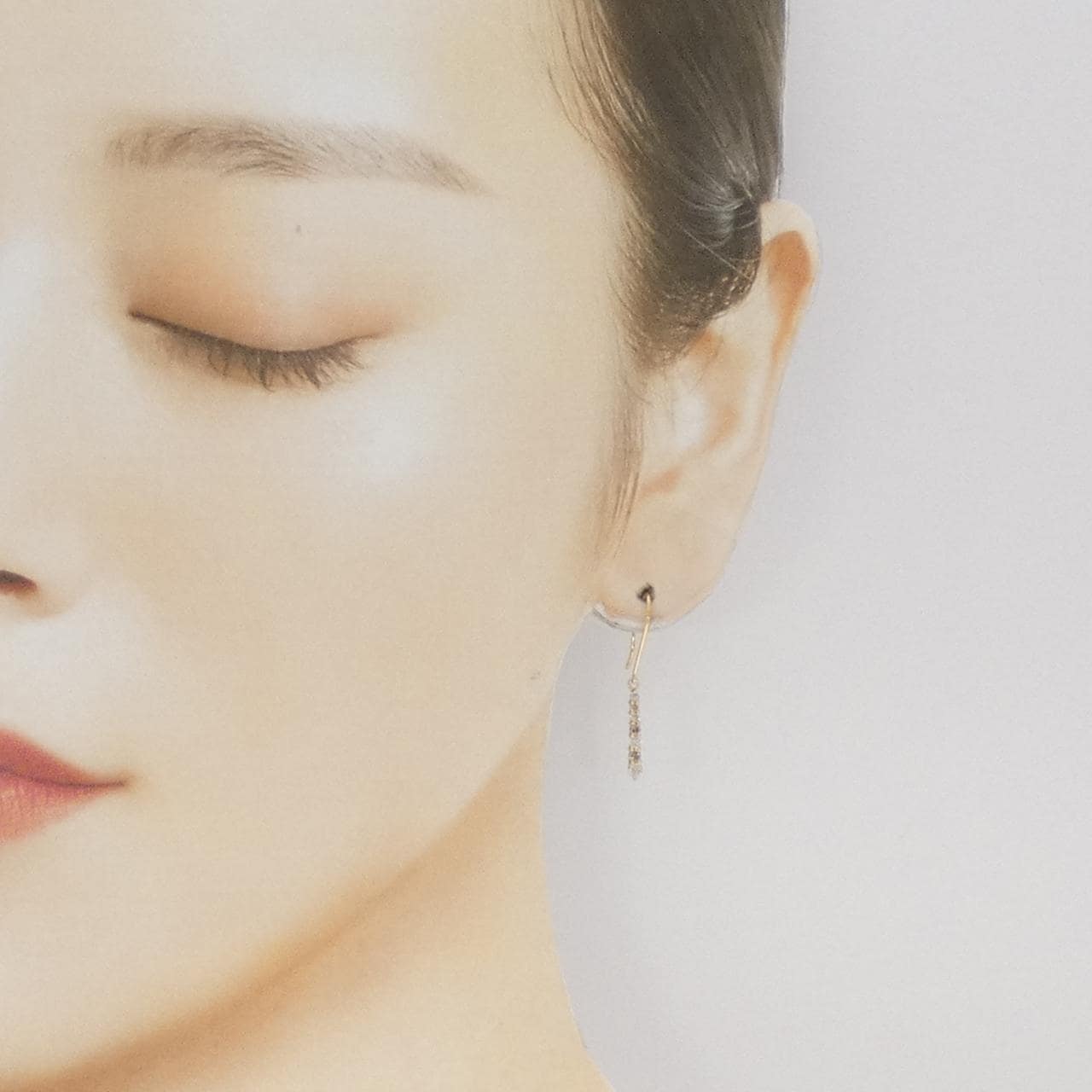 K18YG ダイヤモンド ピアス 0.30CT