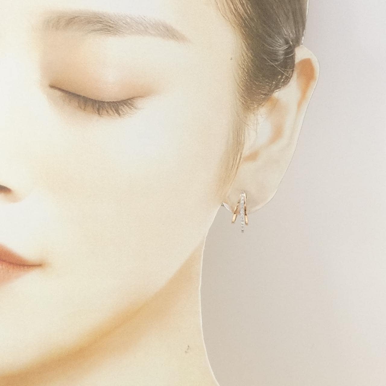 K18PG/K18WG ダイヤモンド ピアス 0.20CT