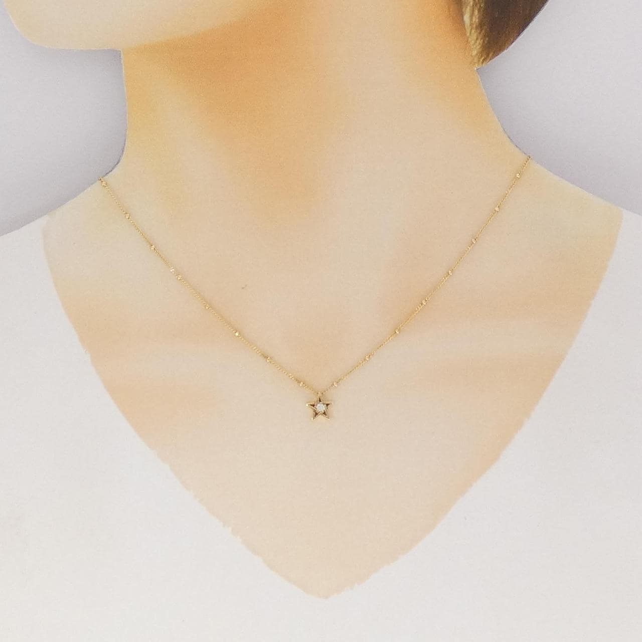 スタージュエリー ダイヤモンド ネックレス 0.05CT