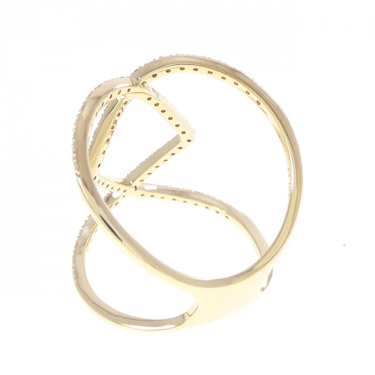 K18YG ダイヤモンド リング 0.33CT
