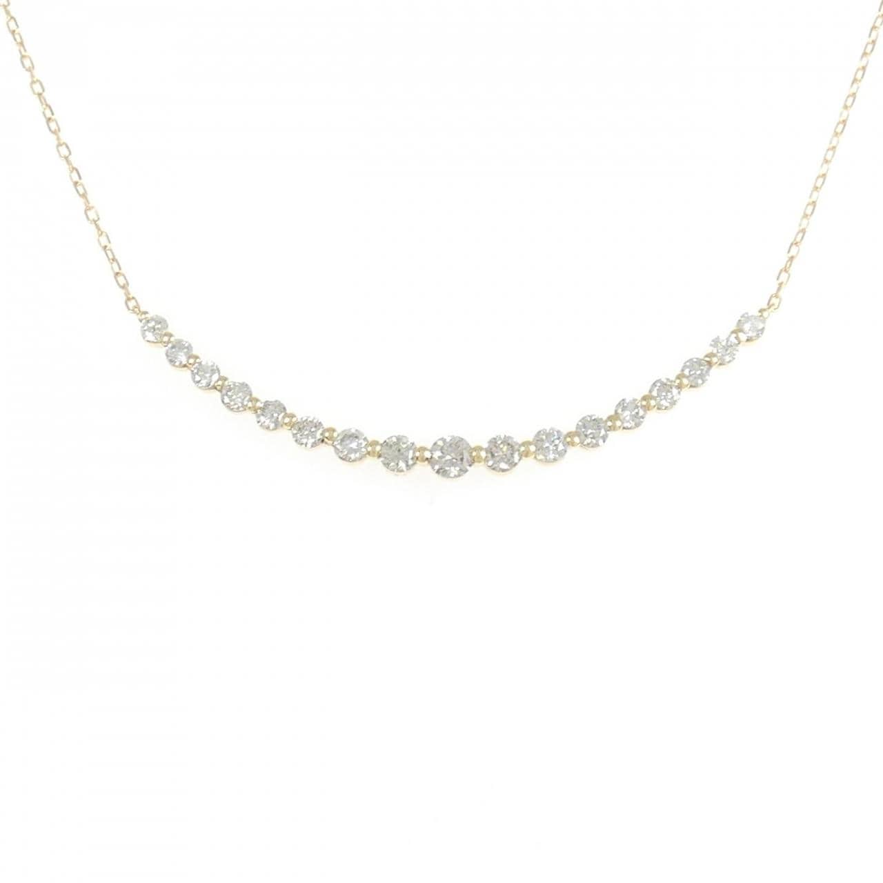 K18YG ダイヤモンド ネックレス 1.00CT