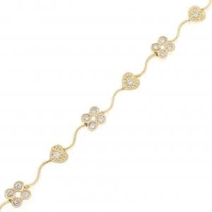 750YG ハート ダイヤモンド ブレスレット 0.50CT