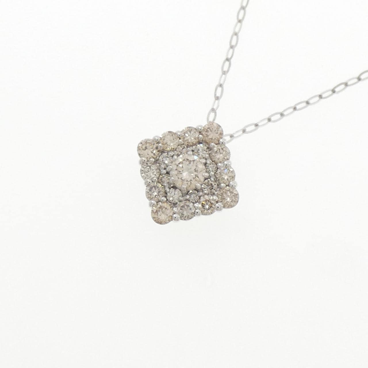 K18WG ダイヤモンド ネックレス 0.60CT