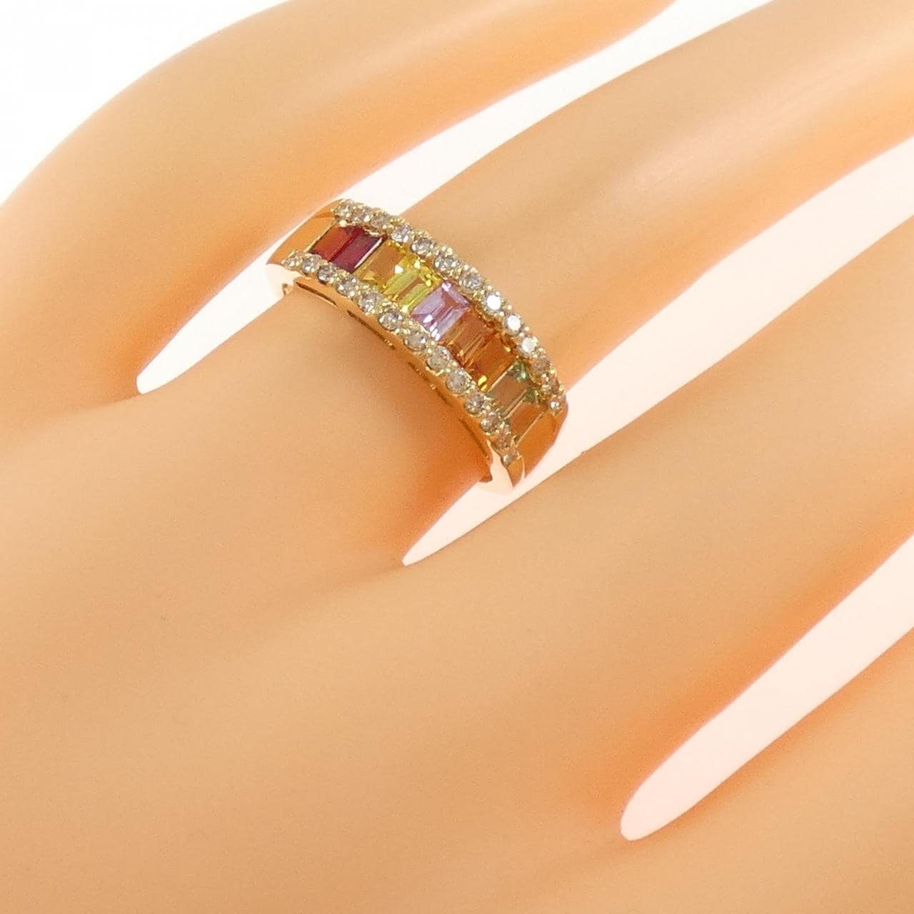 K18YG サファイヤ リング 1.00CT