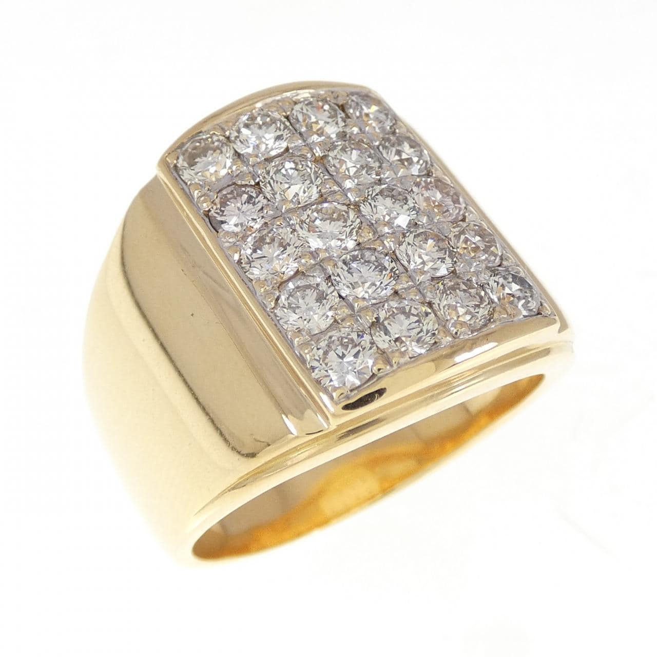 K18YG/K18WG Diamond ring