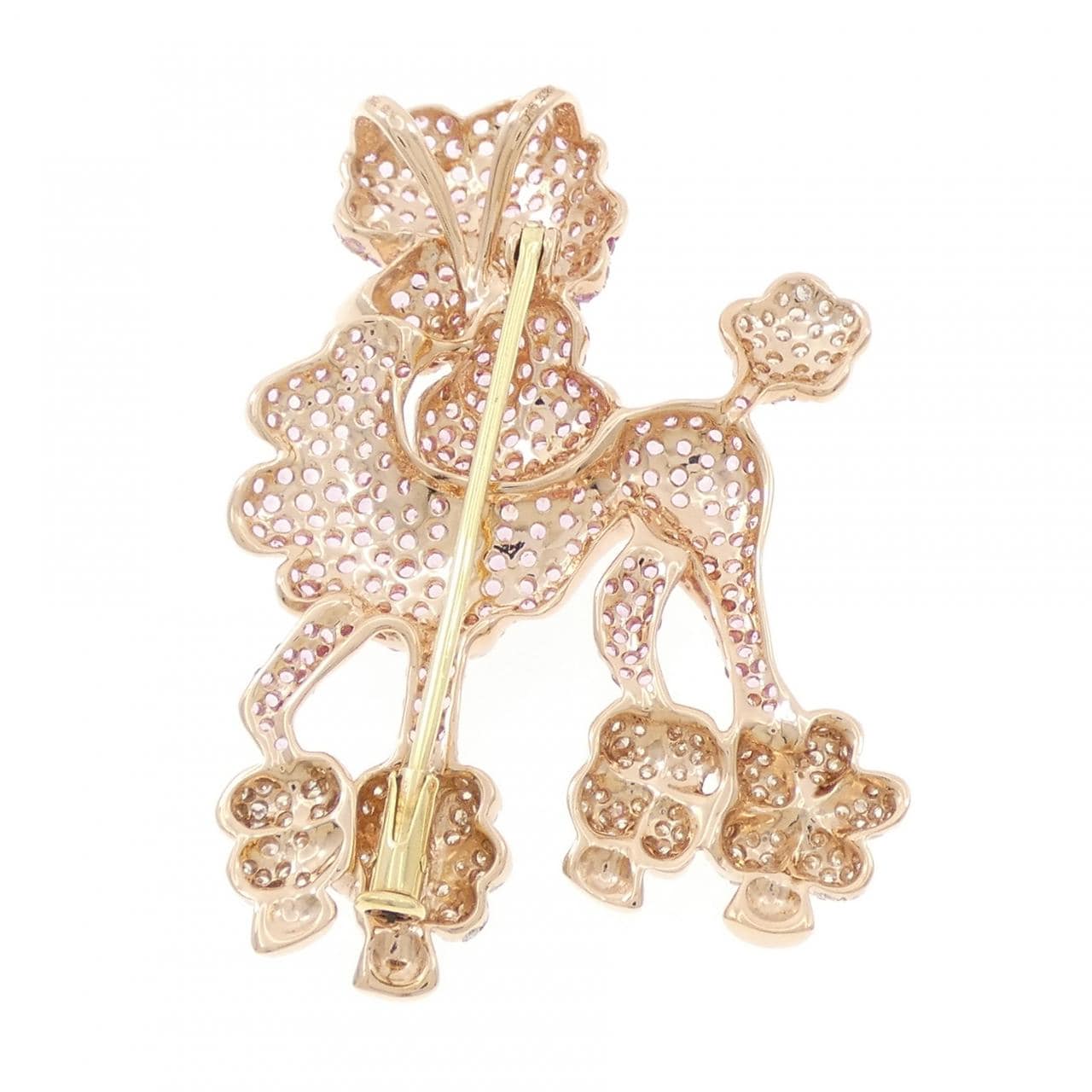 K18PG/K18YG ドック サファイヤ ブローチ 33.87CT