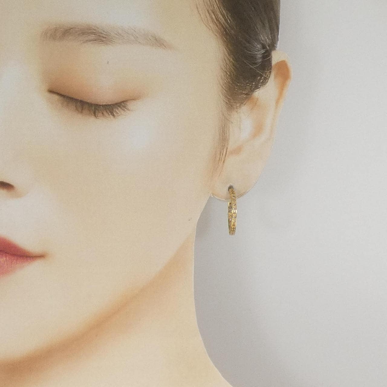 K18YG ダイヤモンド ピアス 1.00CT