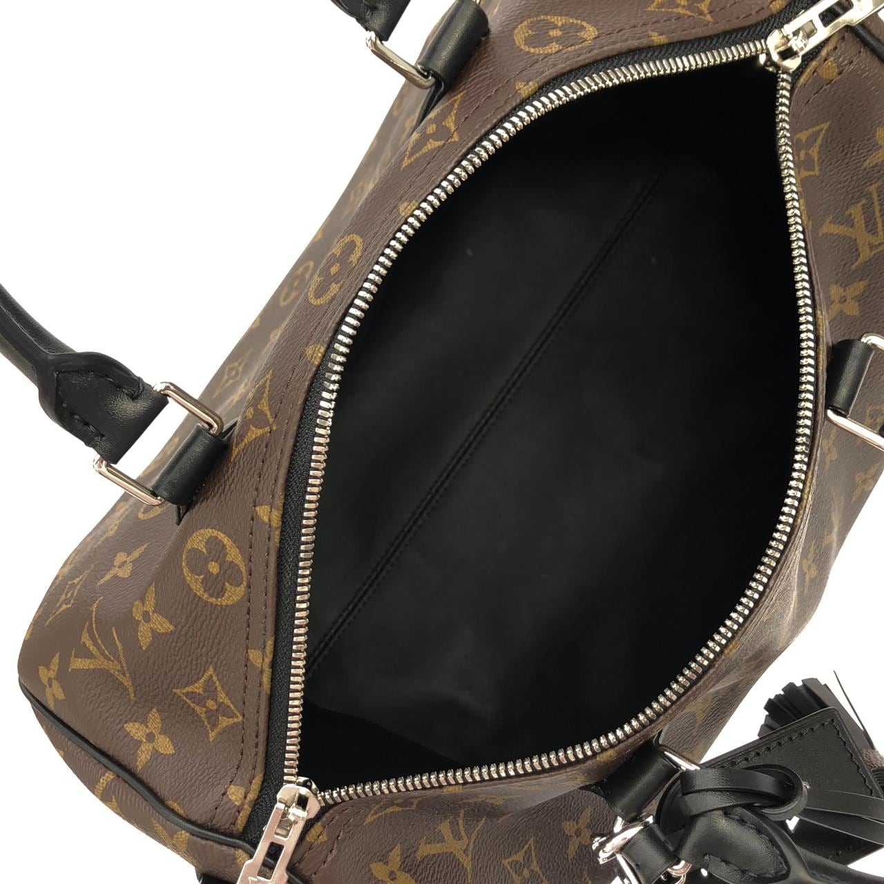 ルイヴィトン モノグラム ブラック スピーディ バンドリエール ソフト 30cm M12243 ボストンバッグ