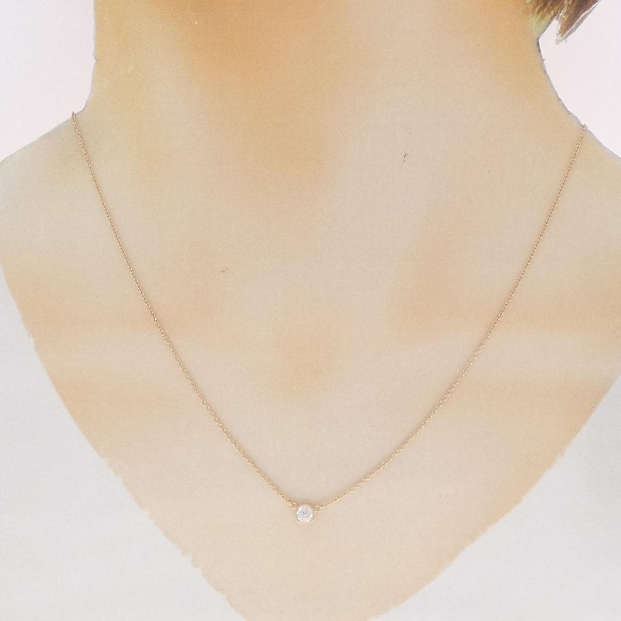 ティファニー バイザヤード ネックレス 0.21CT H VVS1 3EXT