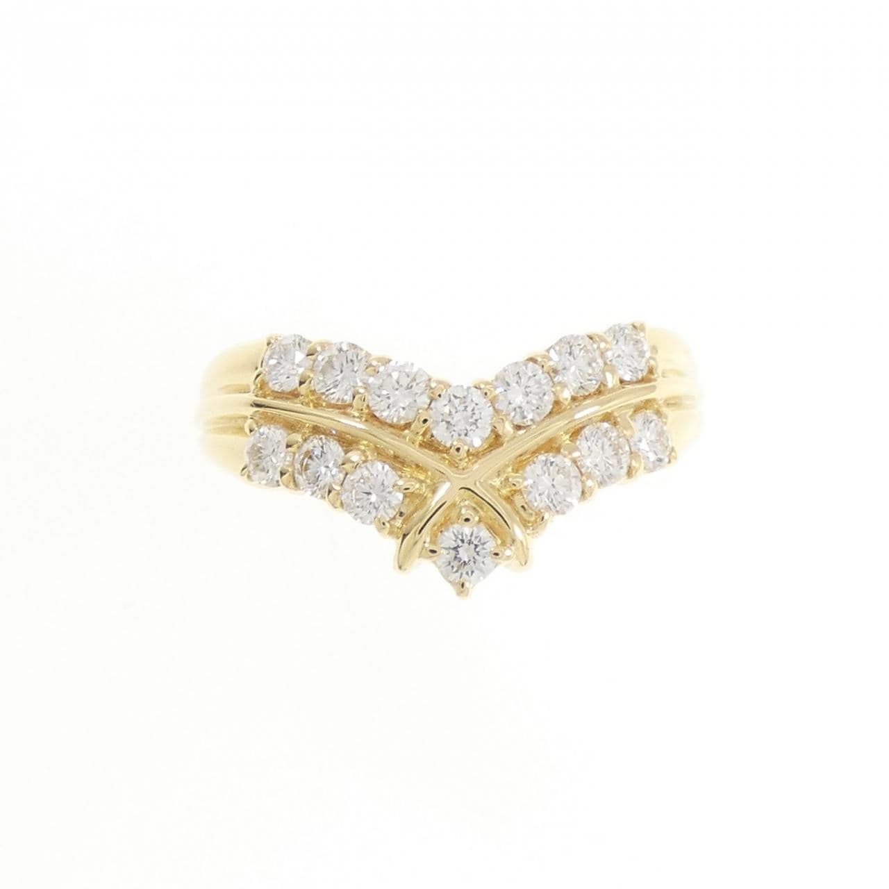 K18YG ダイヤモンド リング 0.60CT