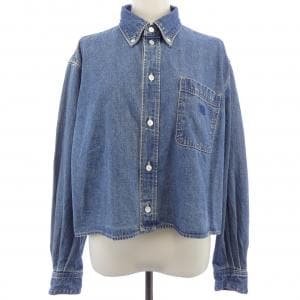 セリーヌ CELINE ユニオンオーシャンウォッシュデニム クロップドシャツ トリオンフ 2T187459N シャツ