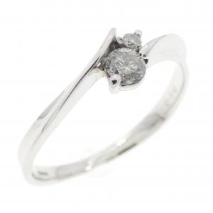 K18WG ダイヤモンド リング 0.10CT