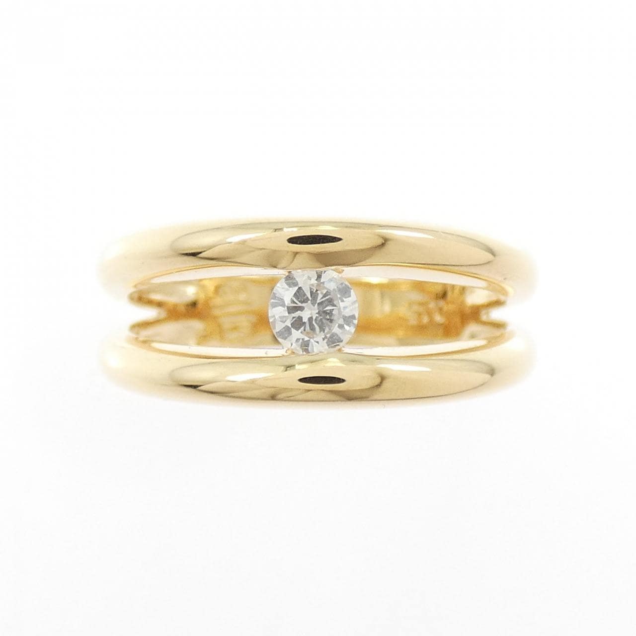 K18YG ダイヤモンド リング 0.15CT