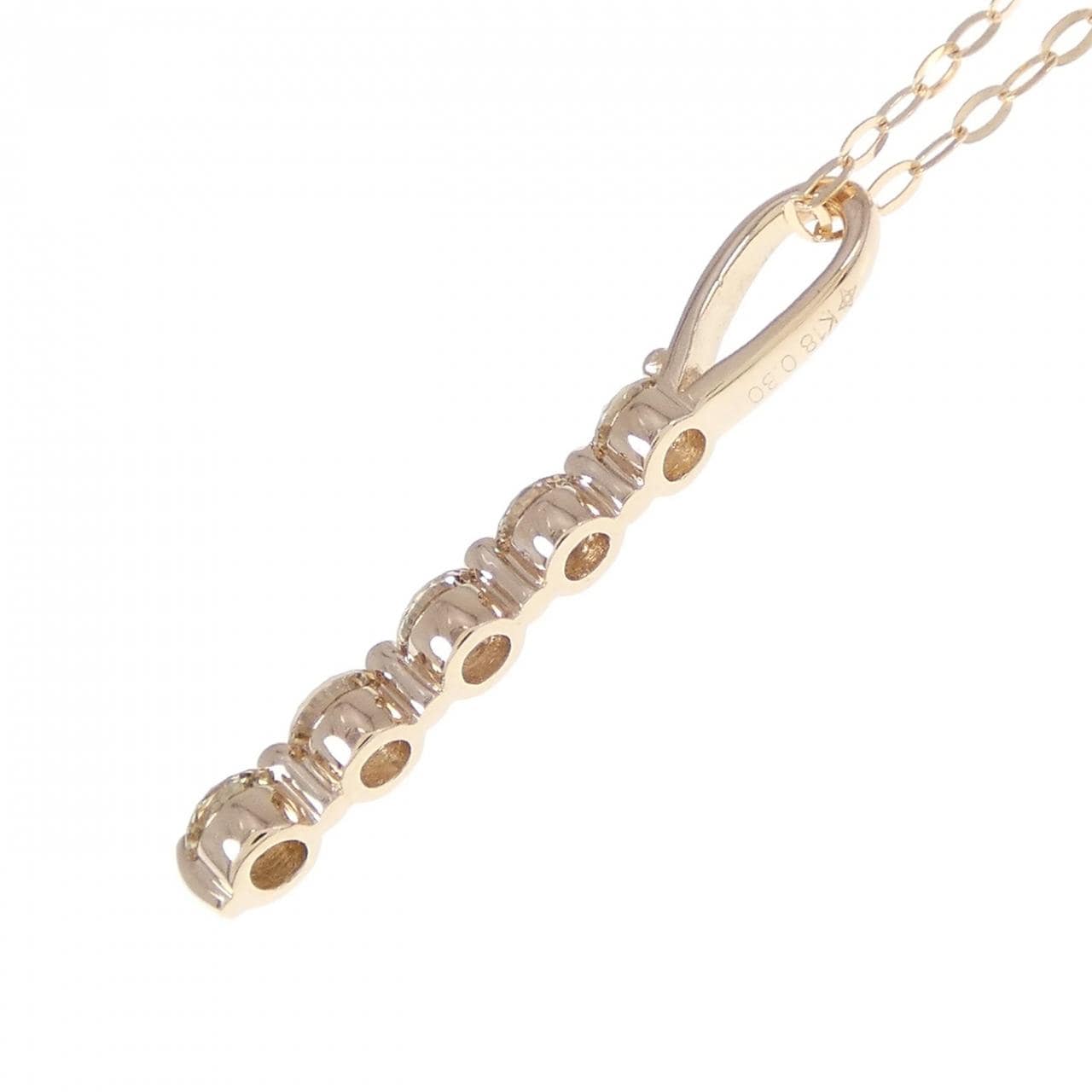 K18PG ダイヤモンド ネックレス 0.30CT