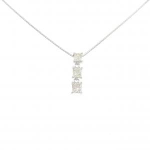 K18WG ダイヤモンド ネックレス 0.67CT