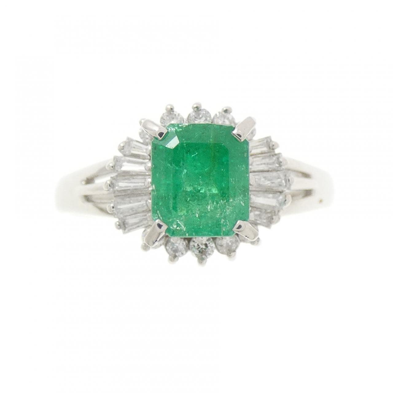 PT900 エメラルド リング 1.08CT