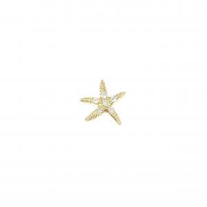 K18YG ダイヤモンド ピアス 0.03CT 片耳