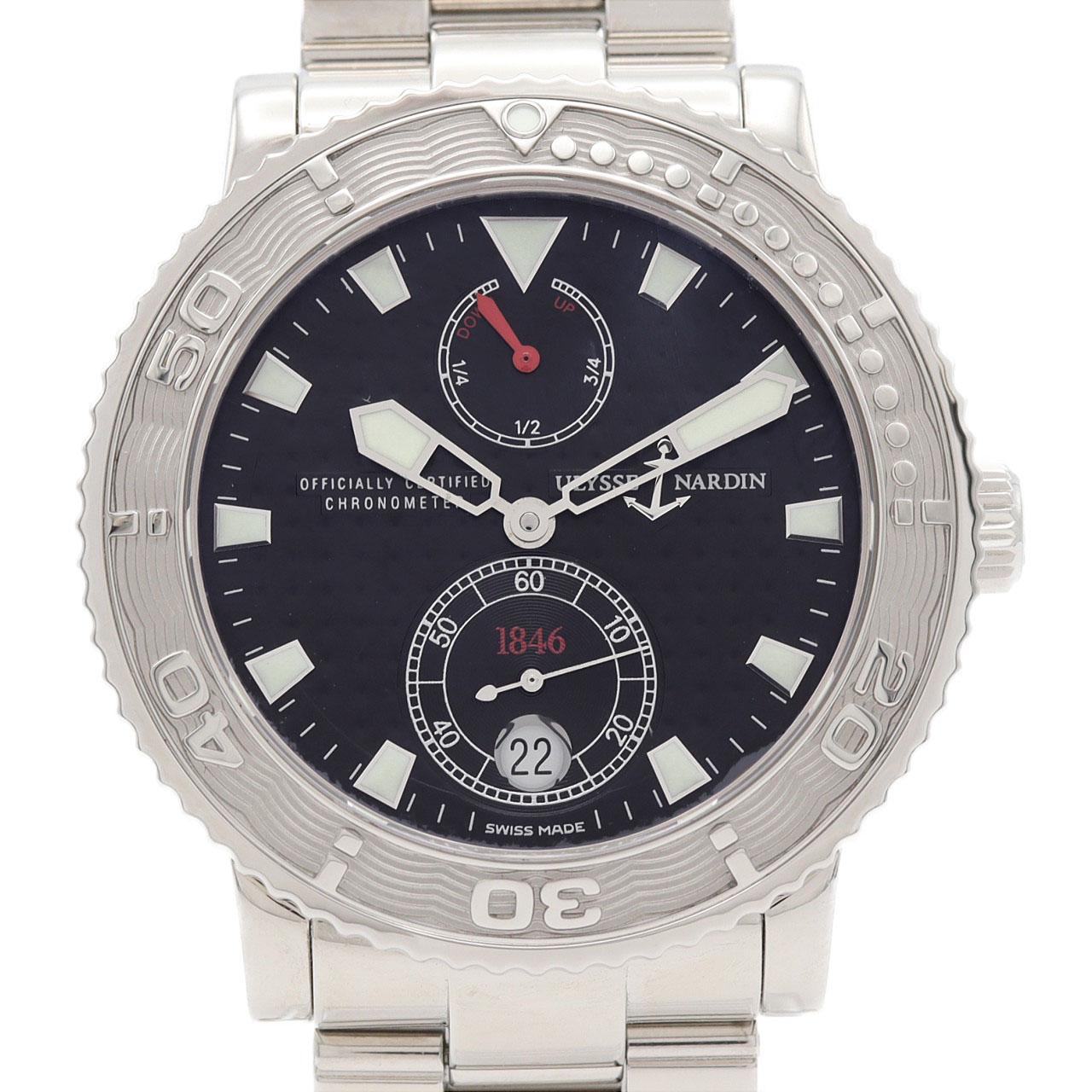 【ノーメンテナンス還元価格】ユリス･ナルダン マリーンダイバークロノメーター1846 263-51-7/92 SS 自動巻
