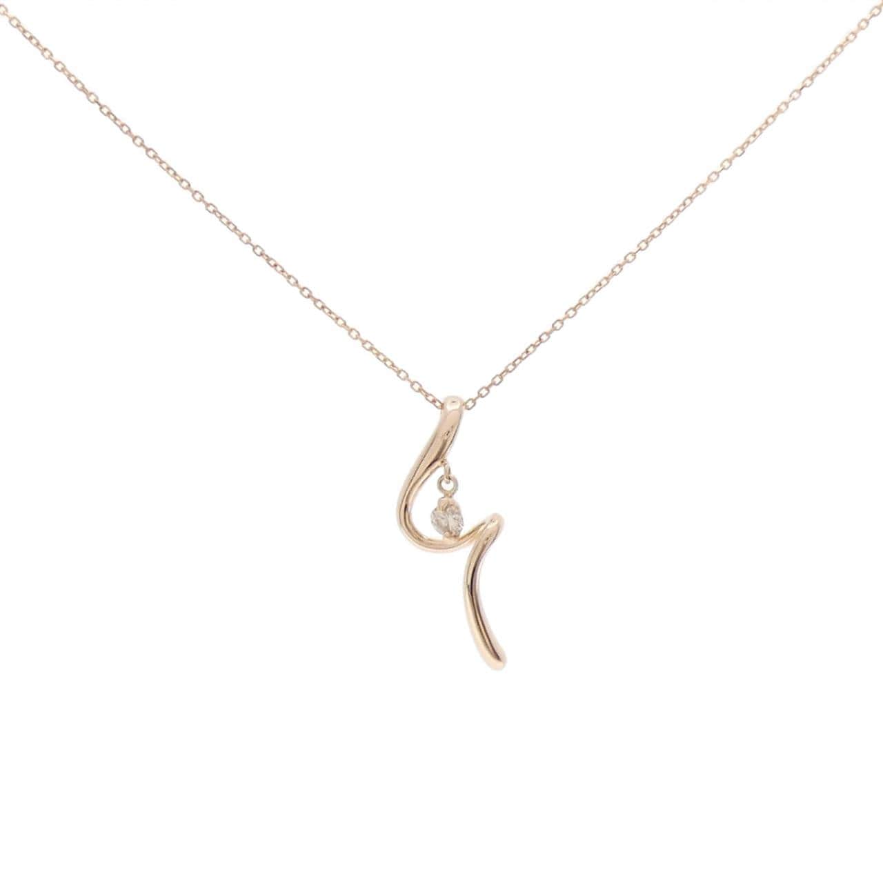 K18PG ダイヤモンド ネックレス 0.05CT