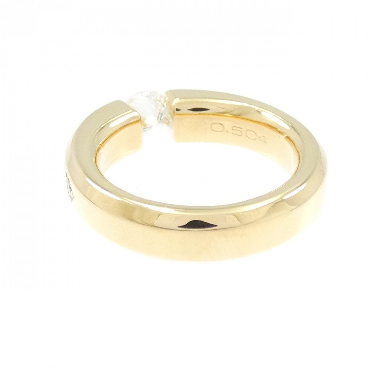 K18YG ダイヤモンド リング 0.504CT